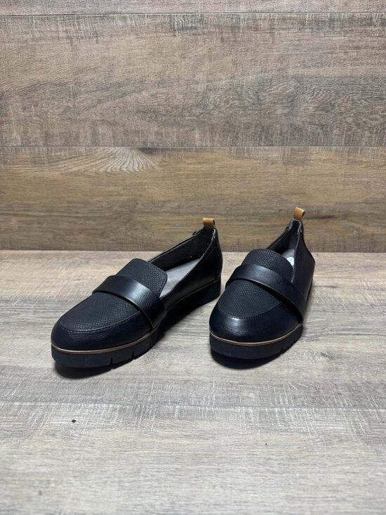 Dr. Scholl's Shoes - Dr. Scholl's Webster Black Textured Panel Loafers Women's Size EU 37